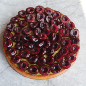 Cherry and Pistachio Tart