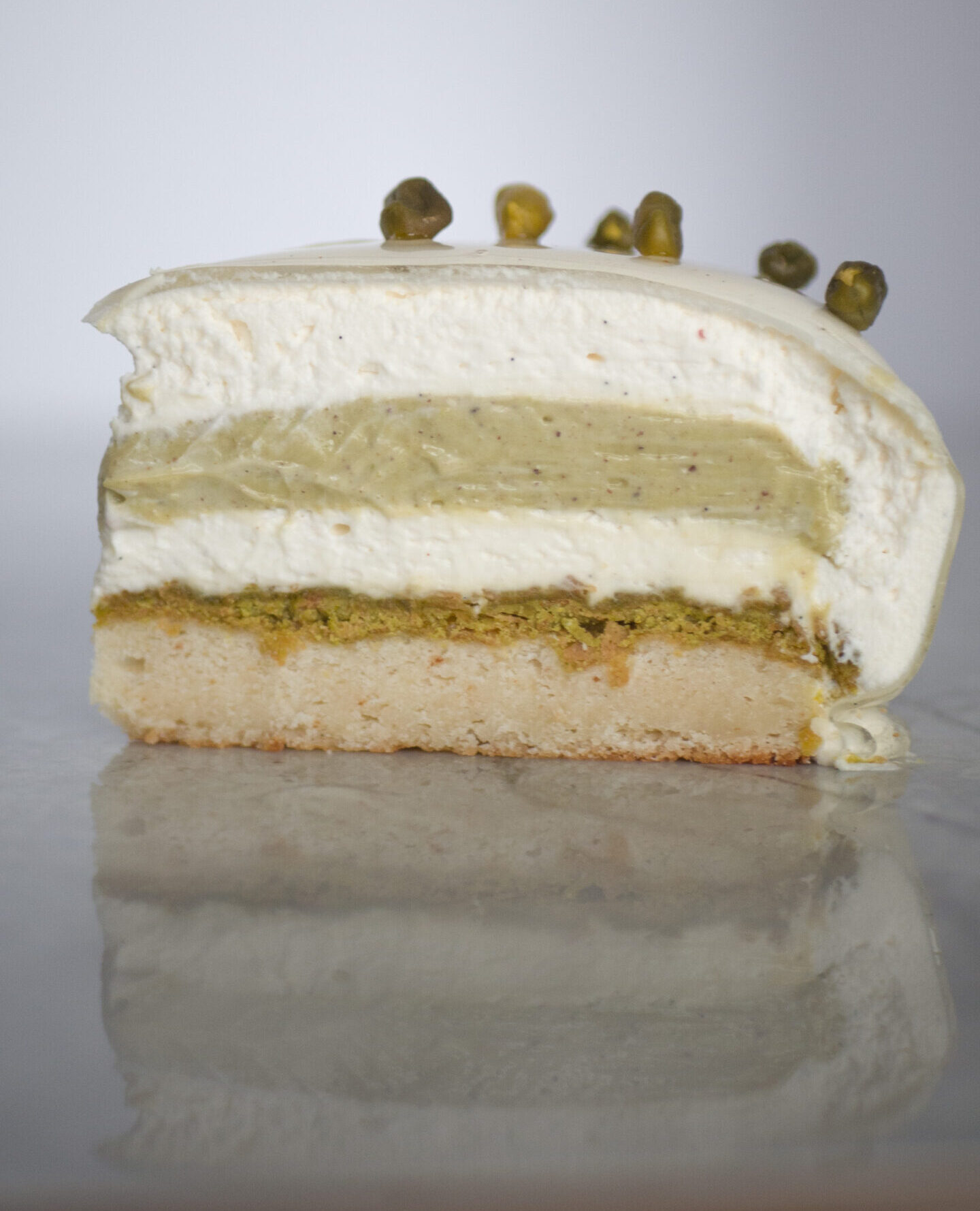 White Chocolate Mousse Cake: Tender Cake Layers w/ Fluffy Mousse
